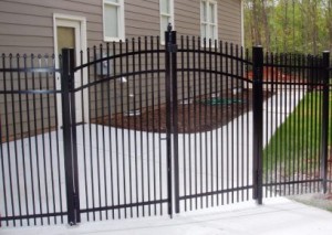 Aluminum Fence Gate Installation in Raleigh